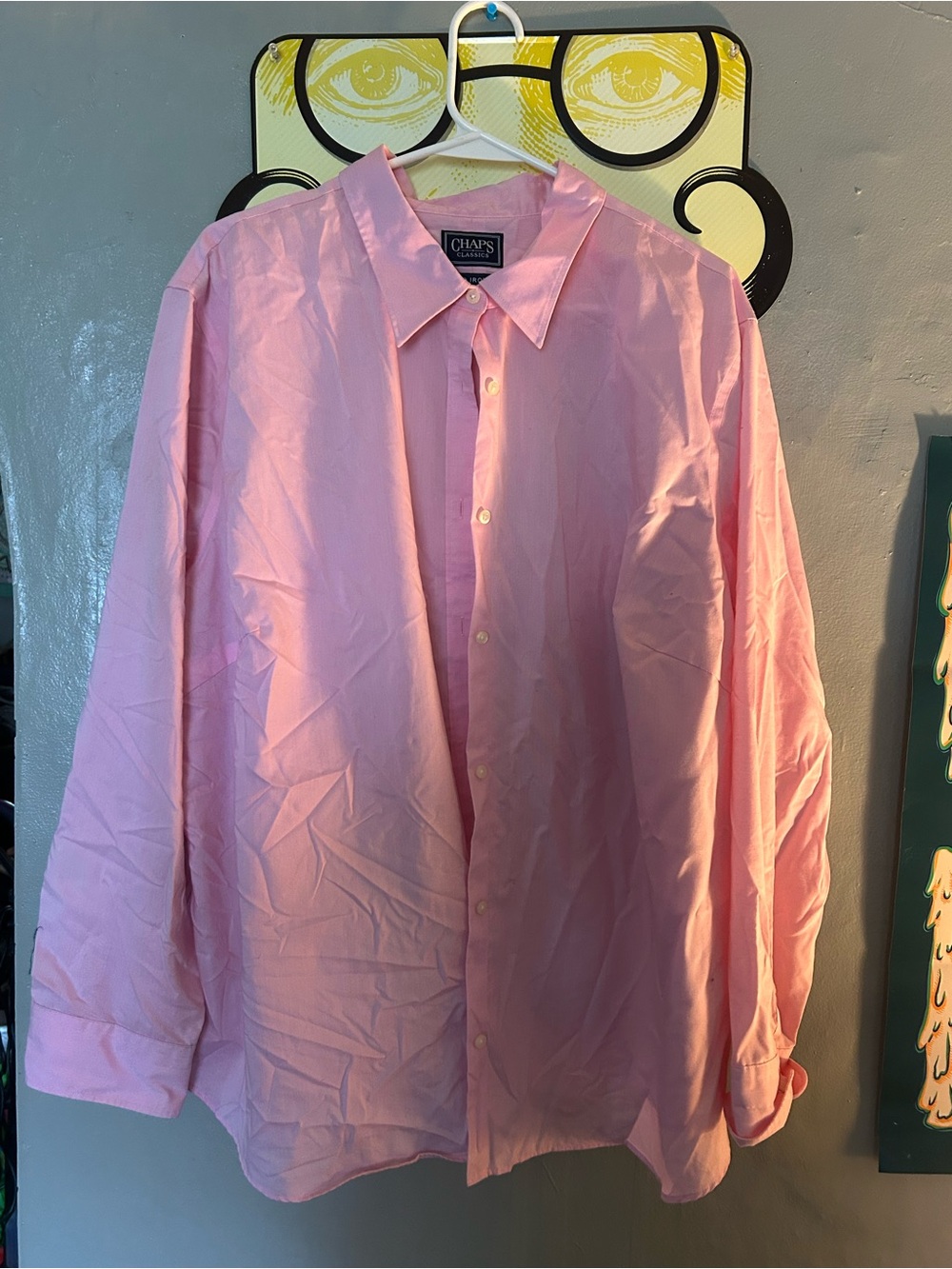 Chaps Pink Button-Down Dress Shirt